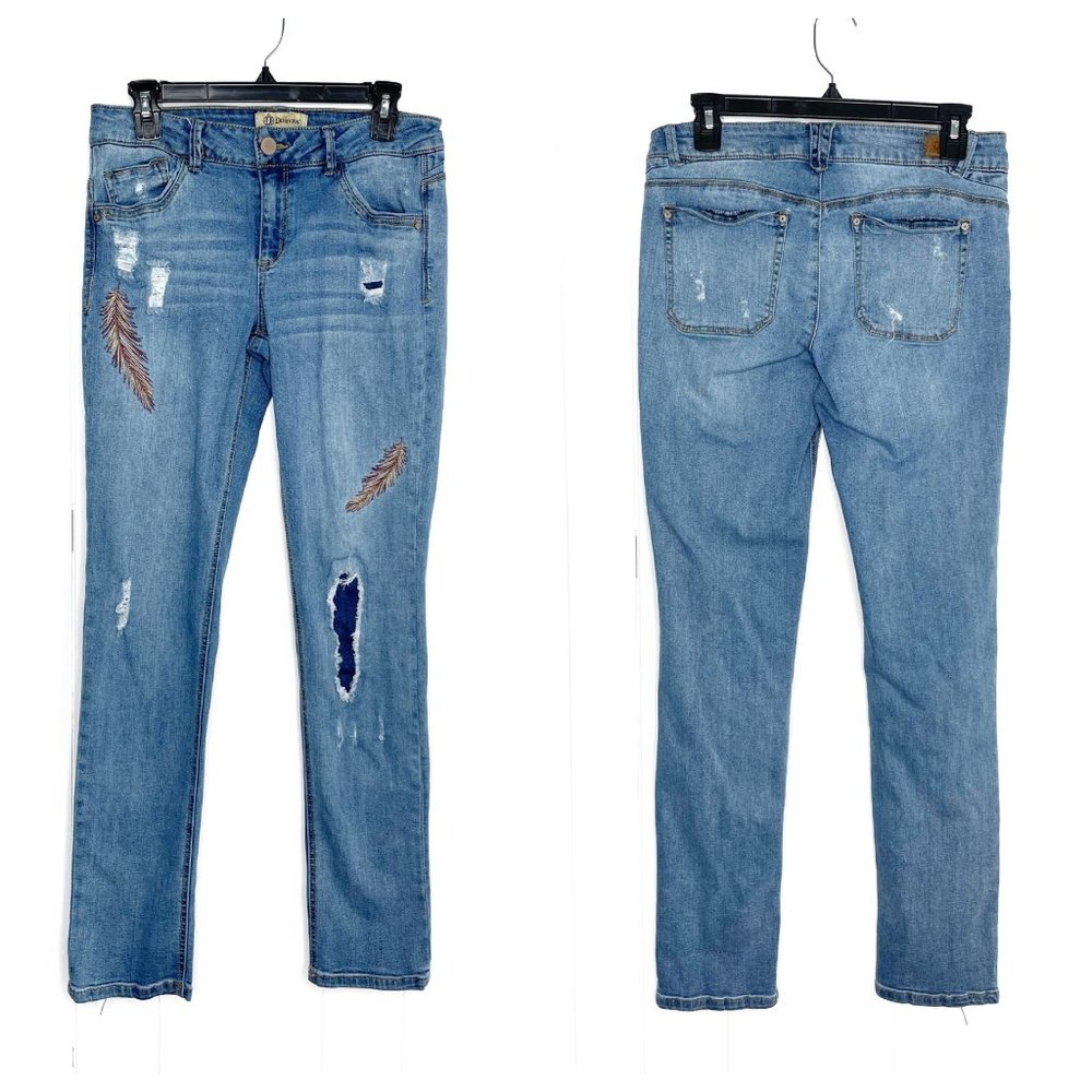 Democracy Distressed Girlfriend Jeans Size 6